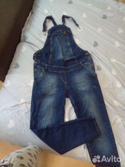 Джинсовый комбинезон для беременных