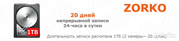 Видеонаблюдение Комплект на 4 IP-камеры Full HD