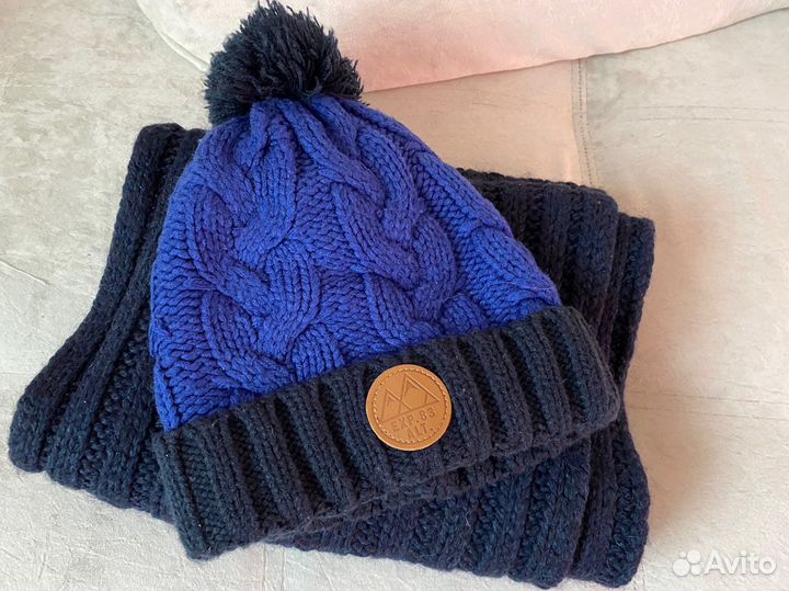 Комплект шапка и шарф детский