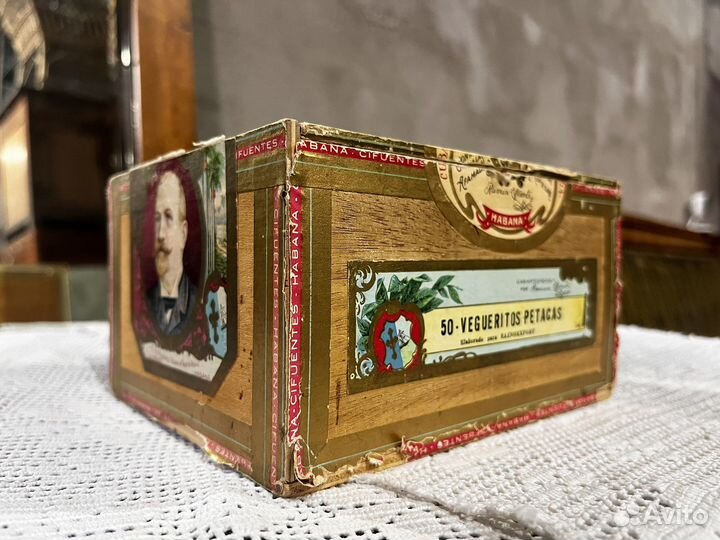 Коробка из-под сигар старинная