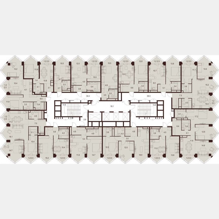 3-к. квартира, 66 м², 20/28 эт.