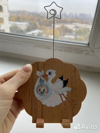 Деревянный держатель для фотографий