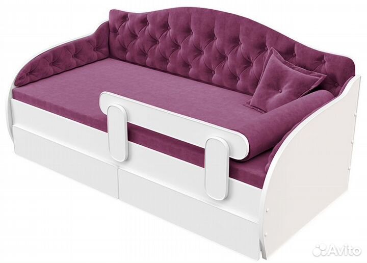 Детская кровать -тахта с мягкой спинкой
