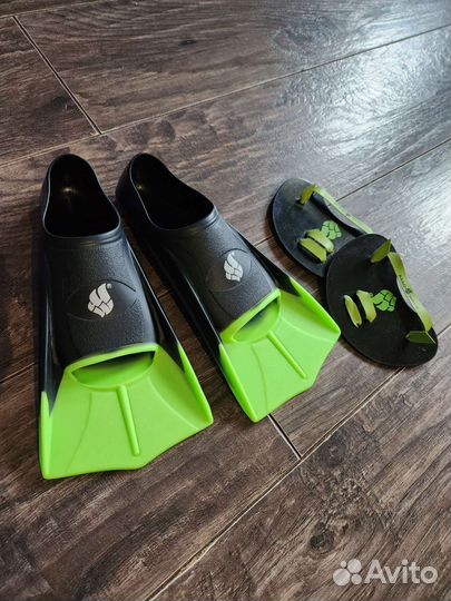 Mad wave детские Ласты 31.5-33 и накладки на руки