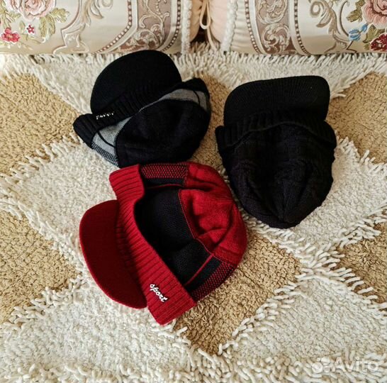 Шапка на флисе с козырьком