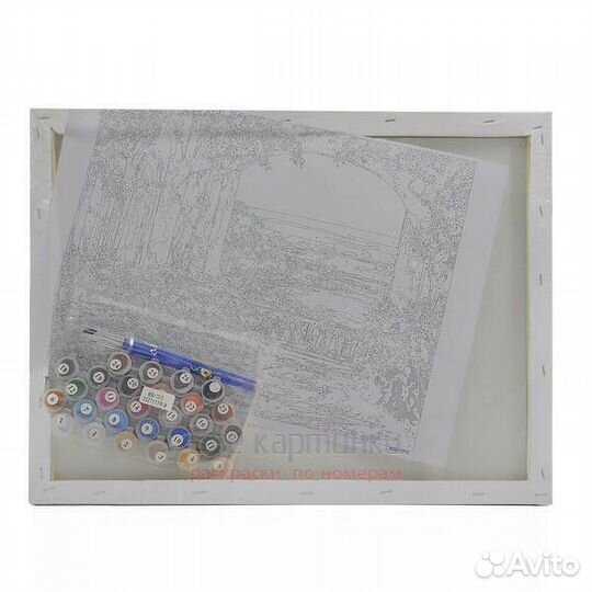 Картина по номерам 40x50 Лицо девушки среди цветов