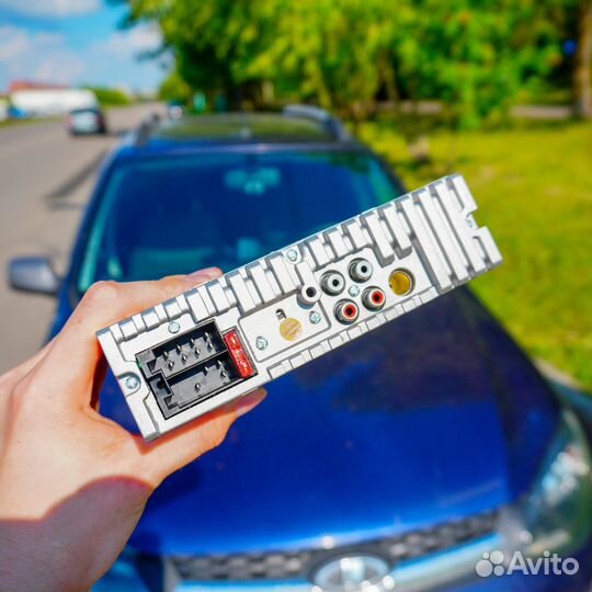 Магнитола 1din Pioneer MVH-520 с Bluetooth