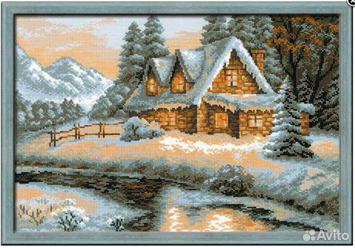 Набор для вышивания Riolis «Зимний пейзаж» 38x26см