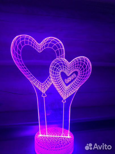 Светильник ночник 3d