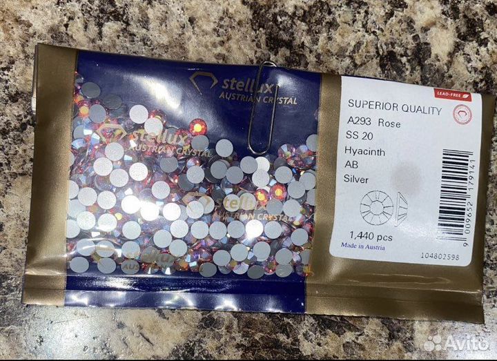 Стразы stellux, swarovski