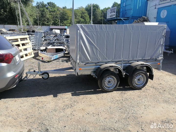 Прицеп двухосный мзса, кузов 2,45х1,25м