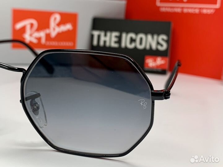 Очки Ray Ban Octagonal пепельные