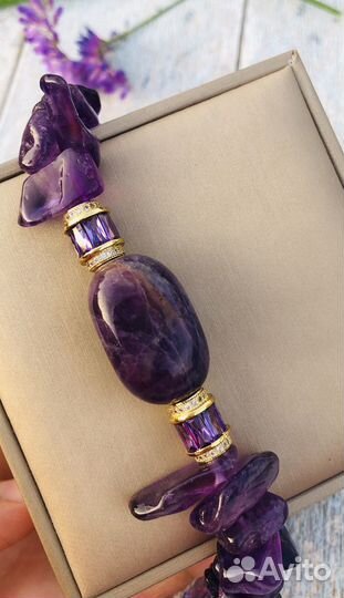 Чокер из аметиста