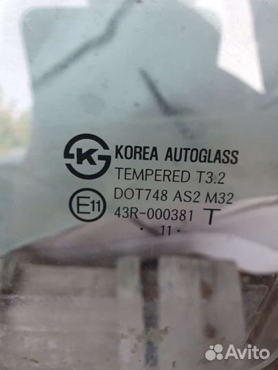 Киа Рио 3.авторазбор. боковые стекла