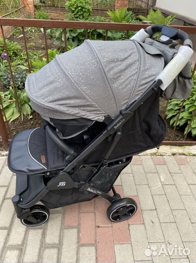 Новая прогулочная коляска babalo серый снег