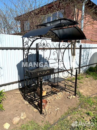 Мангал с крышей