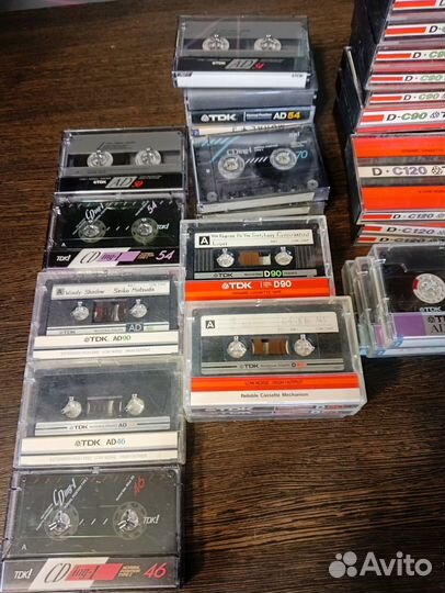 Аудио кассеты б/у.TDK maxell итд