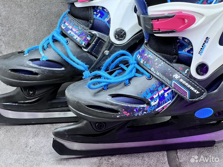 Коньки раздвижные 34 37