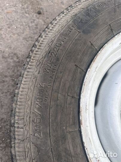 Колеса шины ид-220М с дисками 205/70 r14