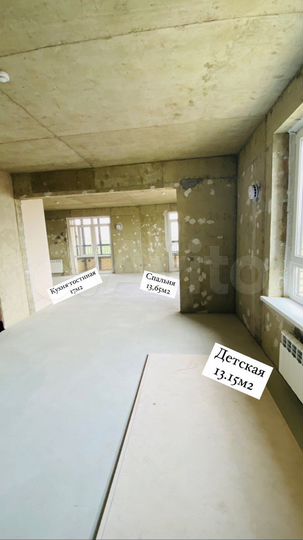 Своб. планировка, 68 м², 15/18 эт.