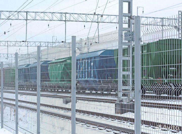 Забор из 3Д сетки под ключ пром зона