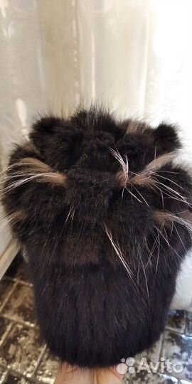 Шапка женская натуральный мех