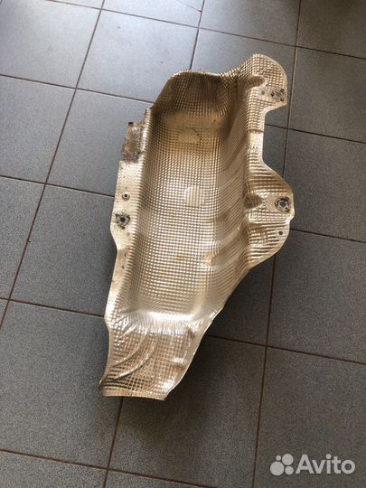 Экран глушителя термозащита Skoda Fabia 2007-2015