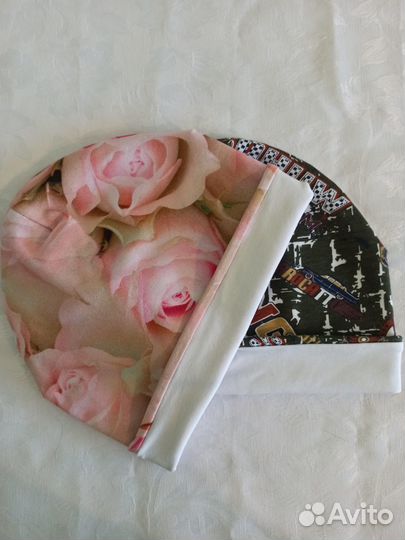 Трикотажные детские шапочки