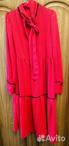 Платье женское 46-48 красное