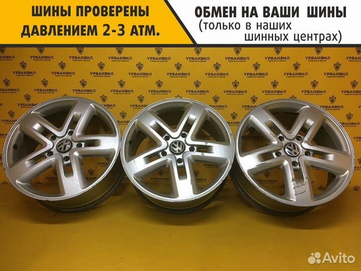 Есть трещина. 3 шт. Диски volkswagen- R18 (5х130)