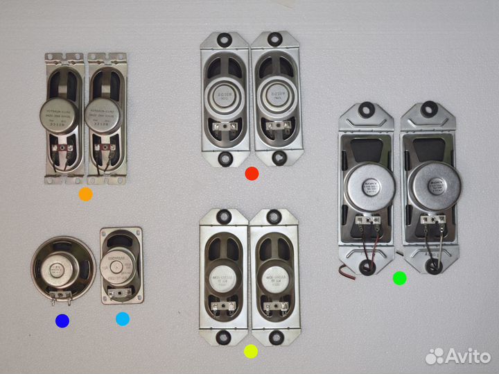 Динамики разные Sony 8om 15w 2 шт
