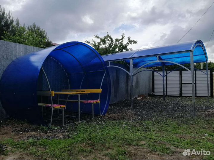 Беседка из поликарбоната