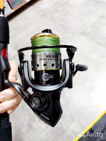 Спиннинг shimano catana в сборе с приманками