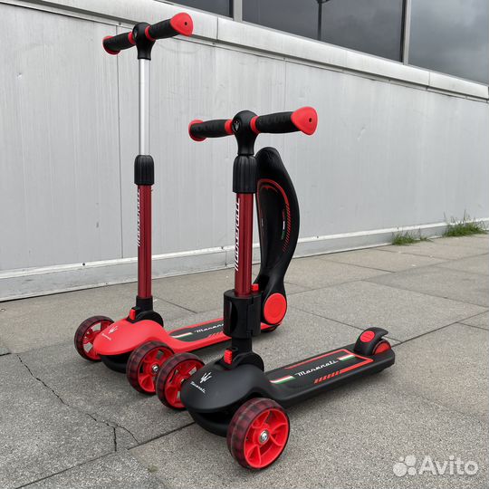 Самокат детский со светящимися колесами