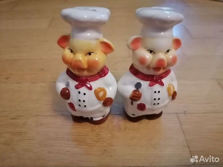 Фигурки солонка и перечница