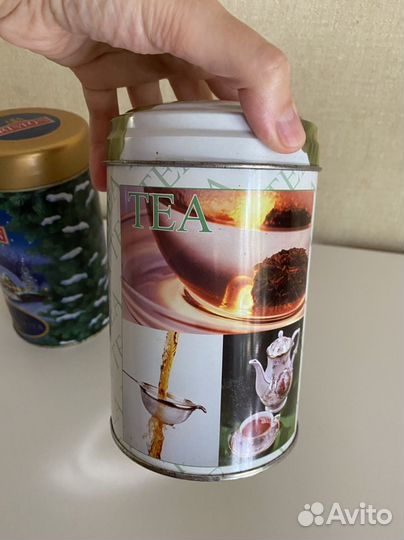 Жестяная банка для чая/ для хранения сыпучих