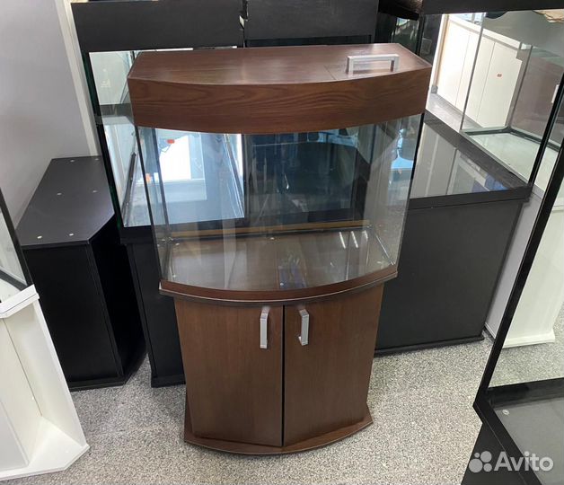 Аквариум панорамный 101л с тумбой 