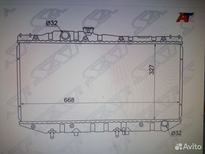 Радиатор охлаждения Toyota Camry SV20 86-90г.в