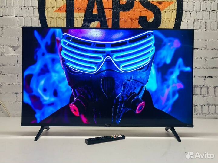 Метровый Qled Hisense 109см 4K UHD SMART TV