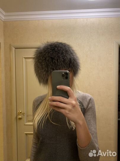 Шапка из чернобурки