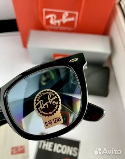 Солнцезащитные очки ray ban wayfarer голубые