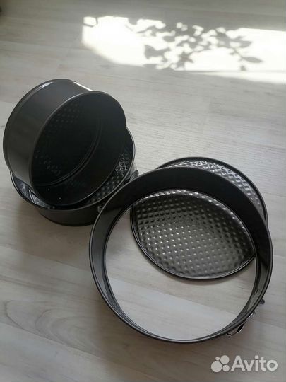 Новый набор круглых форм для выпечки 18, 20, 22 см