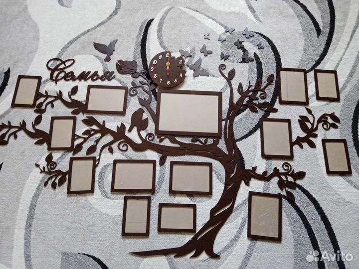 Семейное дерево с фоторамками