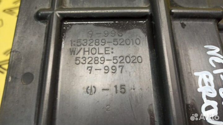 Защита радиатора Toyota Ist NCP61 1NZ-FE 09.2002