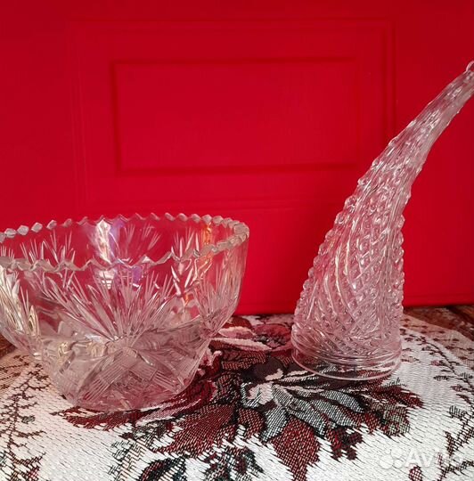 Салатники хрустальные