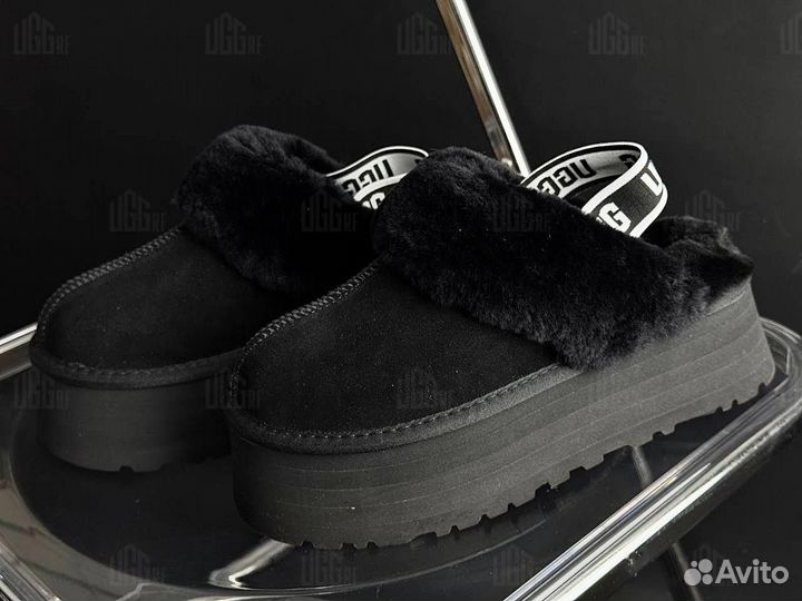 Угги Ugg Funkette Suede Platform Black