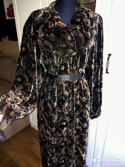 Платье панбархат натур шёлк