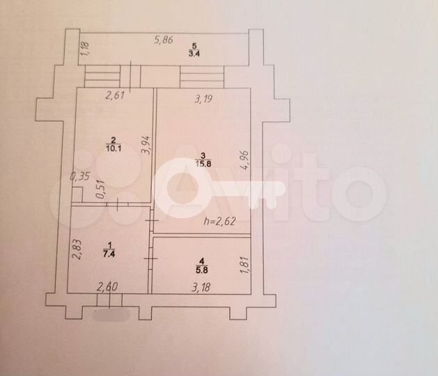 1-к. квартира, 39,1 м², 1/10 эт.