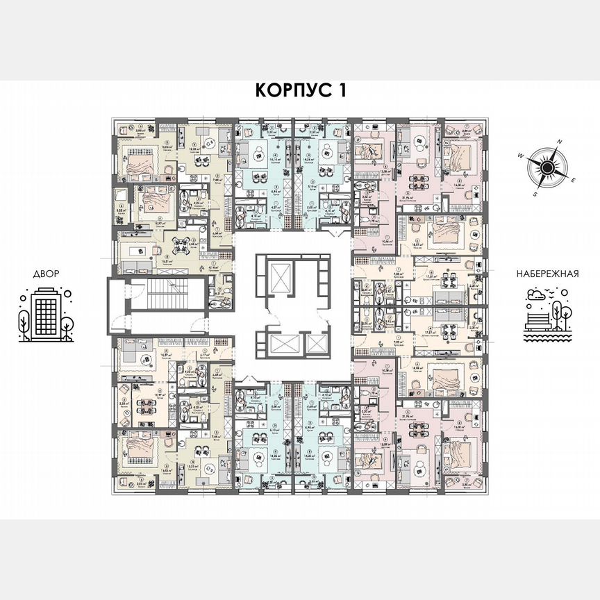 1-к. квартира, 44,9 м², 4/23 эт.