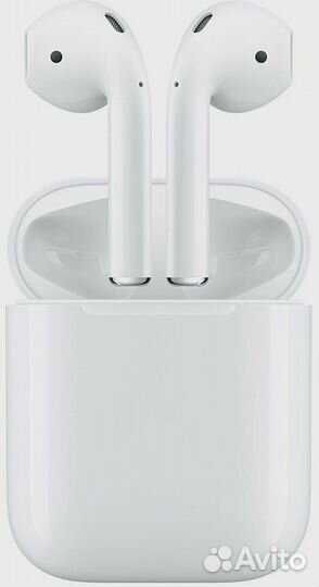 AirPods 2 с зарядным футляром + чехол в подарок